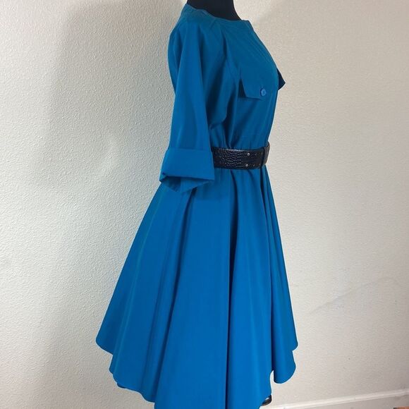 Vintage Petites By Coco Of California Woman Dress Size M Belt Not Included - Picture 5 of 7